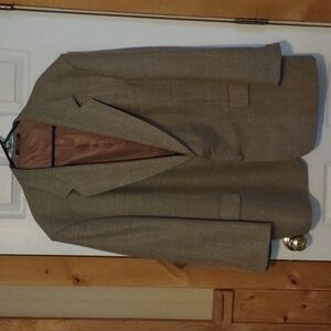 Men's 48 Regular Beige tweed Blazer